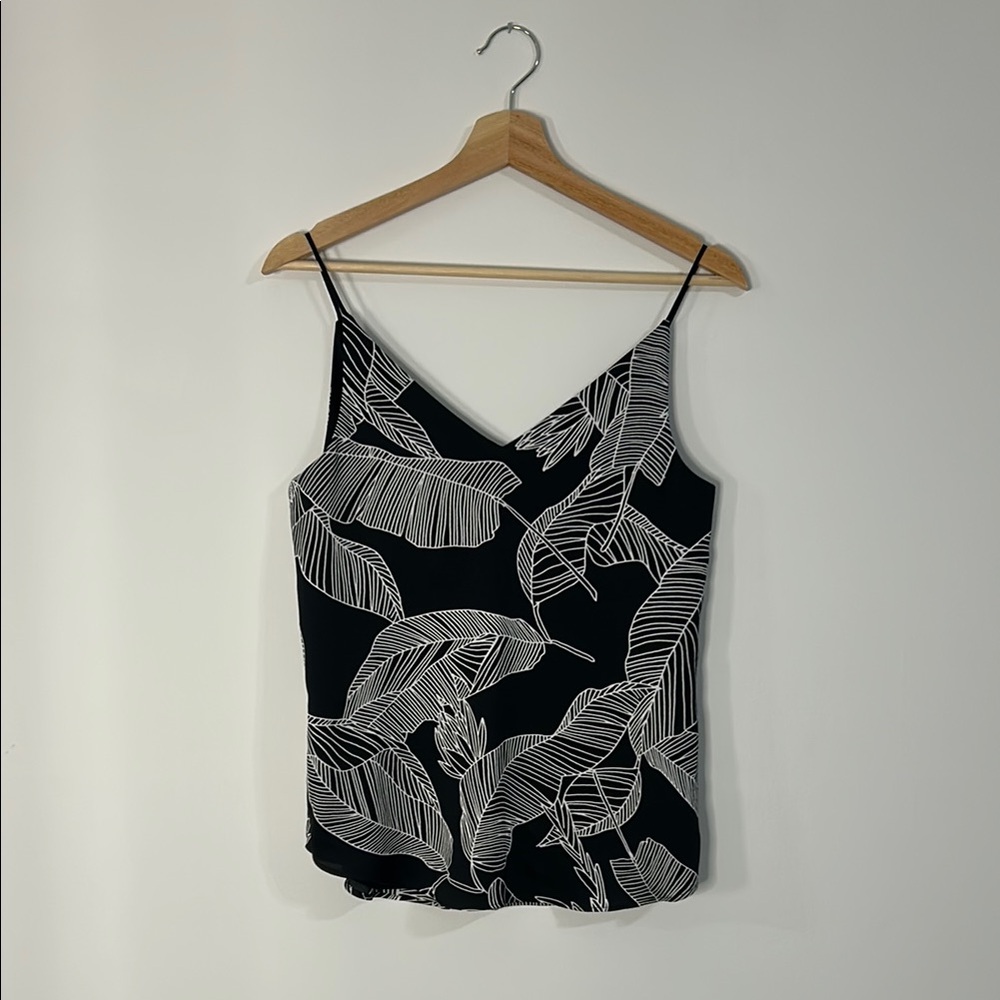 Express Black and White Fitted Camisole